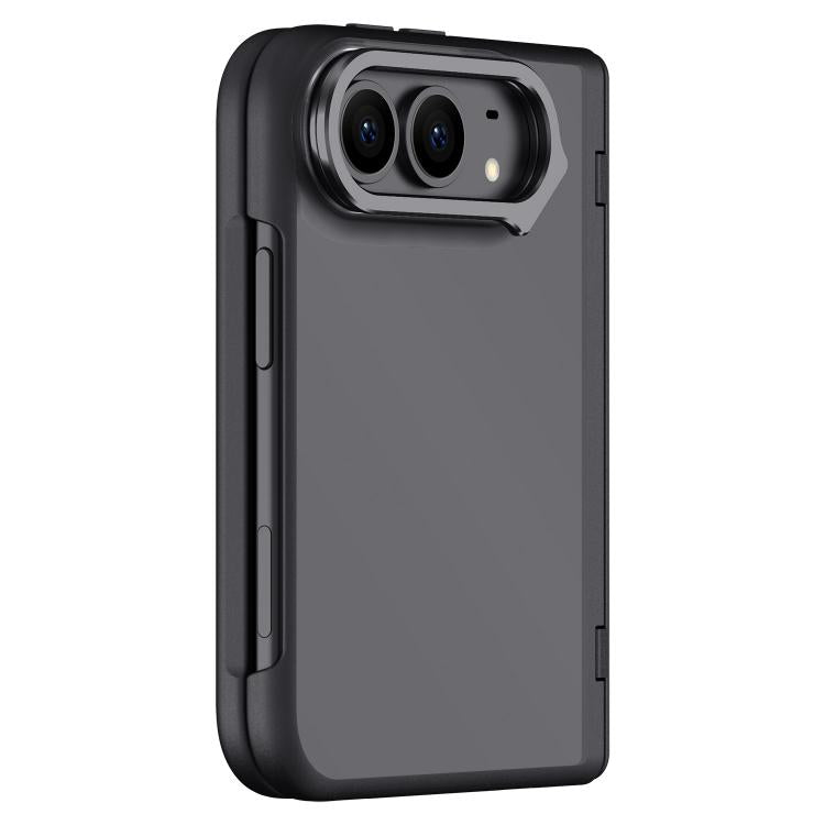 Shield Armor Matte Frosted Case with Film & Lens Holder — iPhone Duo