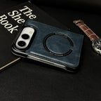 Crazy Horse Texture Magnetic PU Case — iPhone Duo