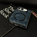 Crazy Horse Texture Magnetic PU Case — iPhone Duo