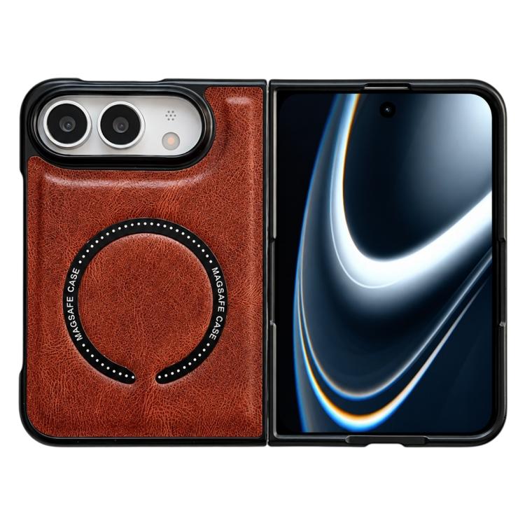 Crazy Horse Texture Magnetic PU Case — iPhone Duo