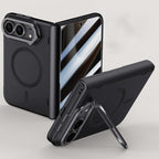 Crazy Series Skin-Feel Magnetic Case with Privacy Film & Lens Holder — iPhone Duo