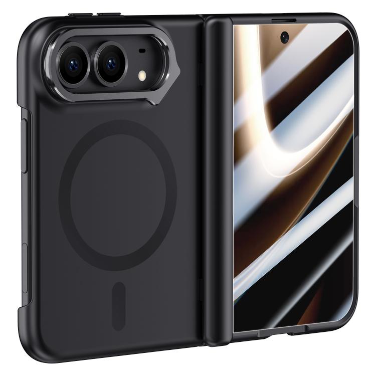 Crazy Series Skin-Feel Magnetic Case with Privacy Film & Lens Holder — iPhone Duo
