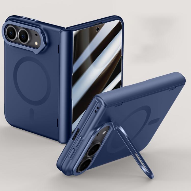 Crazy Series Skin-Feel Magnetic Case with Privacy Film & Lens Holder — iPhone Duo