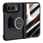 Premium HD Film Magnetic Case with Wrist Strap & Ring Holder — iPhone Duo