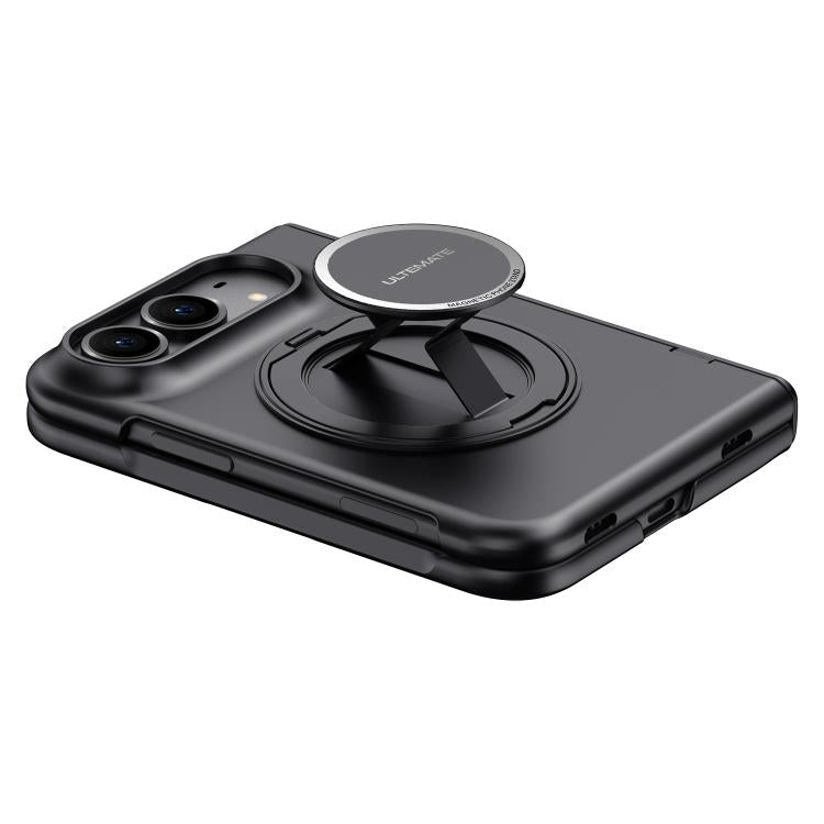 Premium HD Film Magnetic Case with Wrist Strap & Ring Holder — iPhone Duo