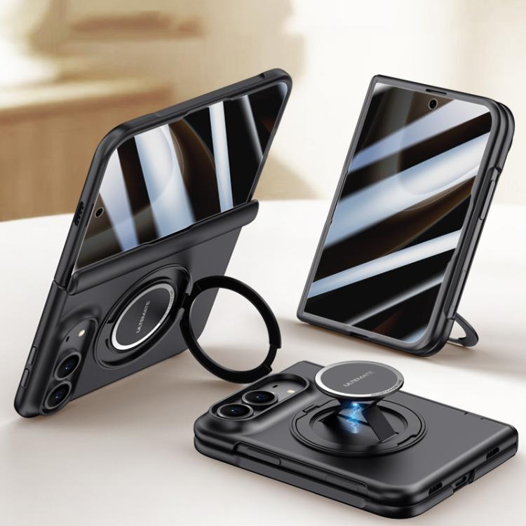 Premium Privacy Film Magnetic Case with Wrist Strap & Ring Holder — iPhone Duo