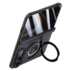 Premium Privacy Film Magnetic Case with Wrist Strap & Ring Holder — iPhone Duo