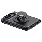 Premium Privacy Film Magnetic Case with Wrist Strap & Ring Holder — iPhone Duo