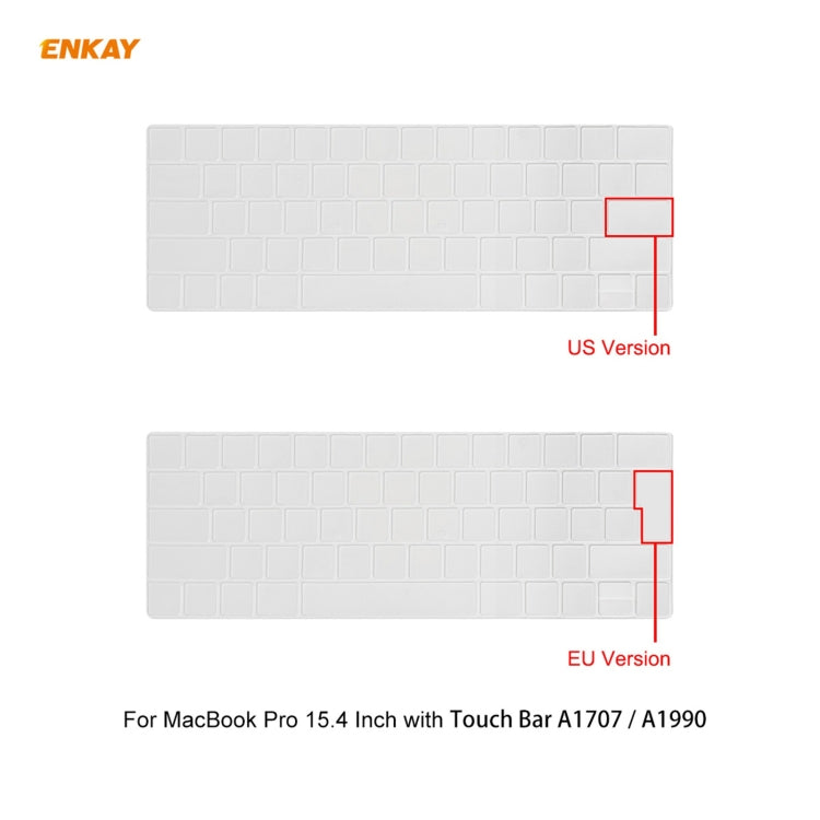3-in-1 Matte Case with Keyboard Film — MacBook Pro 15.4 A1707 (EU Layout)
