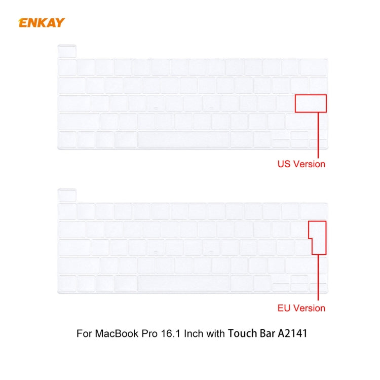3-in-1 Matte Case with Keyboard Film — MacBook Pro 16 A2141 (US Layout)