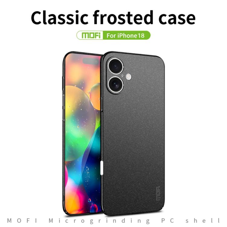 Ultra-Thin Frosted Hard Case — Full Wrap, Barely There — iPhone 18