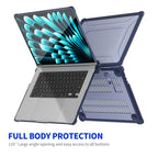 3-in-1 Bracket Case with Keyboard Film — MacBook (EU Layout)