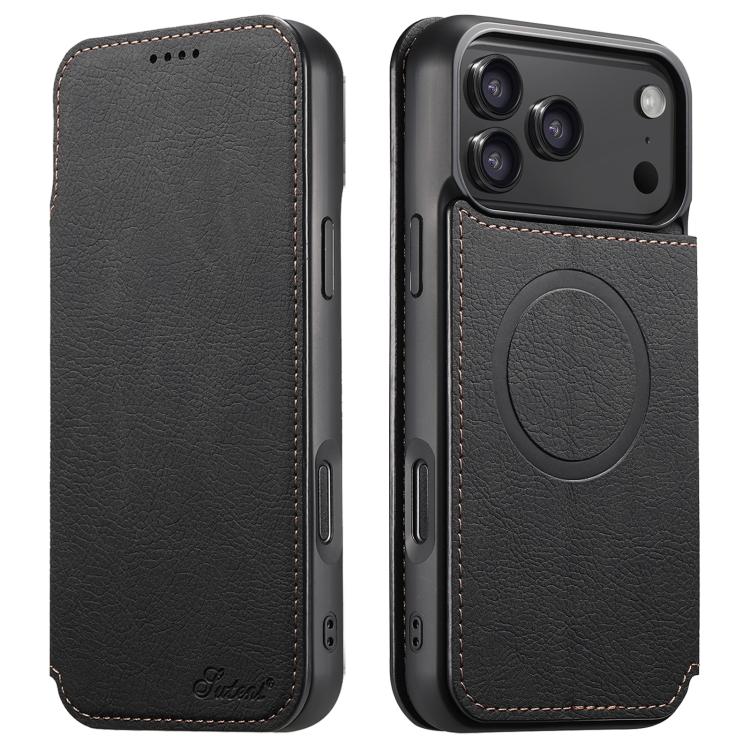 Retro Matte Litchi Leather MagSafe Case — iPhone 18 & More