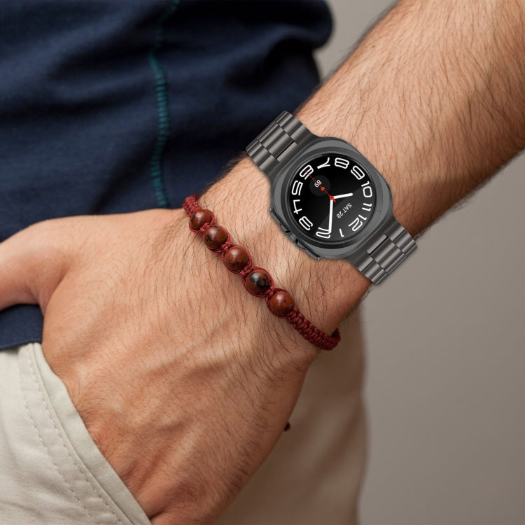 Stainless Steel Bead-Link Watch Band — Galaxy Watch Ultra