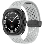 Magnetic Hole-Style Silicone Watch Band — Galaxy Watch Ultra