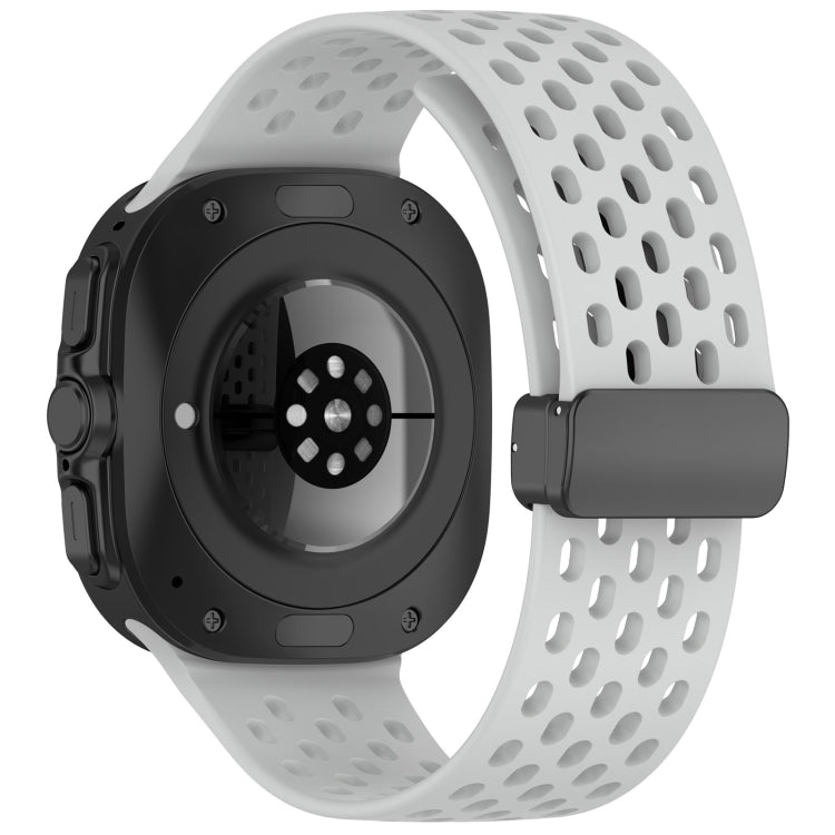 Magnetic Hole-Style Silicone Watch Band — Galaxy Watch Ultra