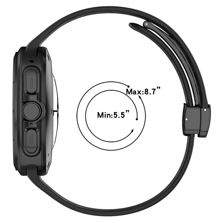 Magnetic Hole-Style Silicone Watch Band — Galaxy Watch Ultra