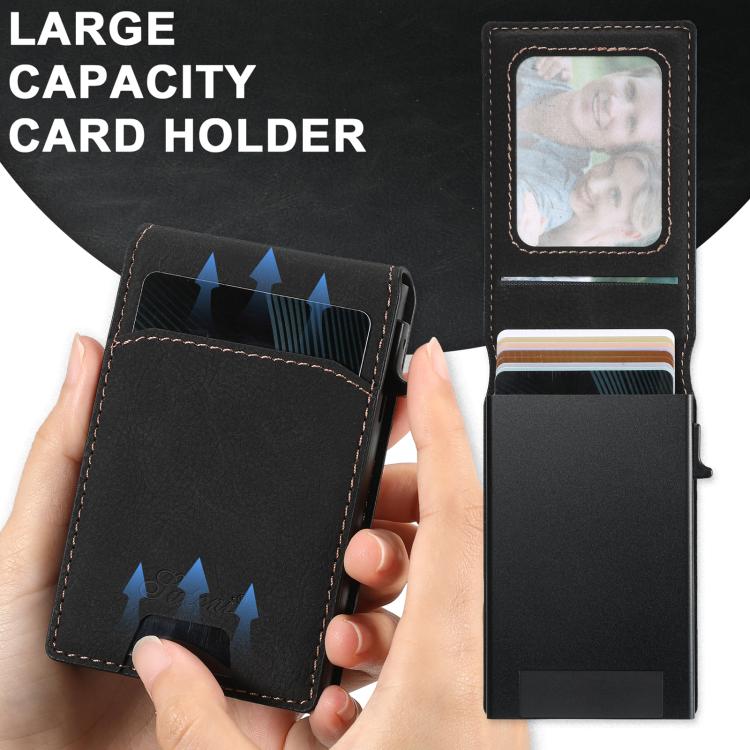 2-in-1 MagSafe Card Case, Litchi Leather — iPhone 18 Pro Max