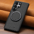 Carbon-Fibre Kickstand MagSafe Case — Galaxy S Series