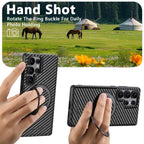 Carbon-Fibre Kickstand MagSafe Case — Galaxy S Series