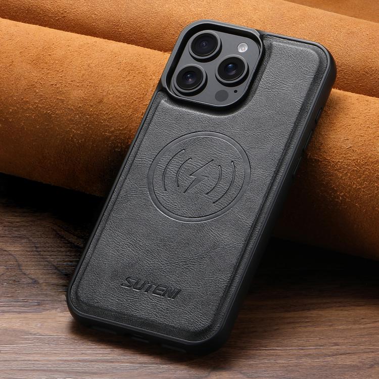 Cowhide-Texture Leather MagSafe Case — iPhone 18 Pro