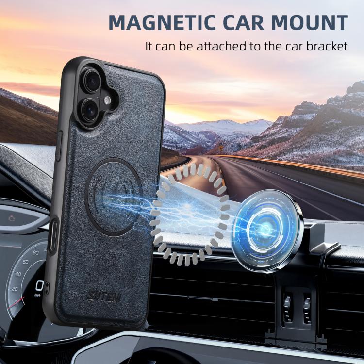 Cowhide-Texture Leather MagSafe Case — iPhone 18 Pro