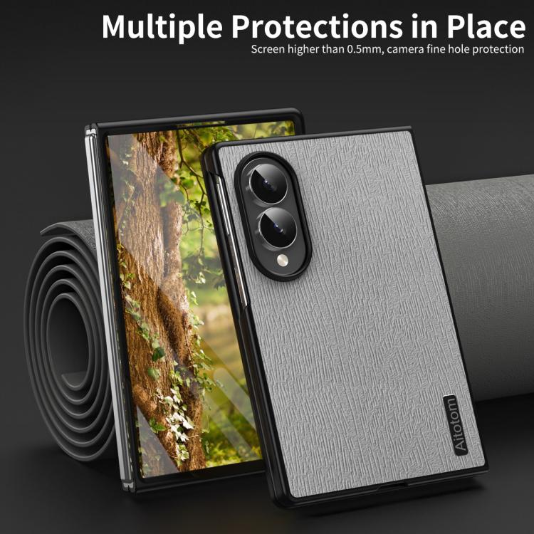 Tree Bark Leather Shockproof Case — Galaxy Z Fold8 Ultra