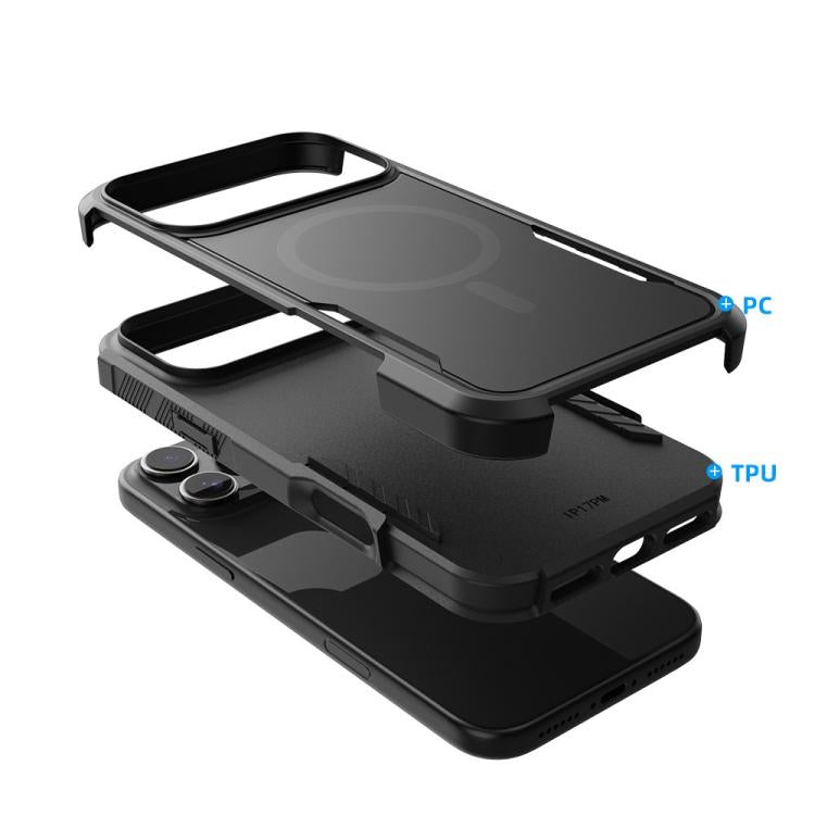 Matte MagSafe Shockproof Case, 1.5 mm Raised Screen Lip — iPhone 17 Pro Max