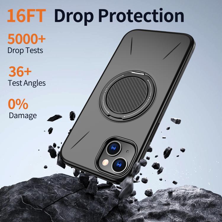 MagSafe Case with 360° Rotating Ring Stand — iPhone 15