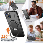 MagSafe Case with 360° Rotating Ring Stand — iPhone 15
