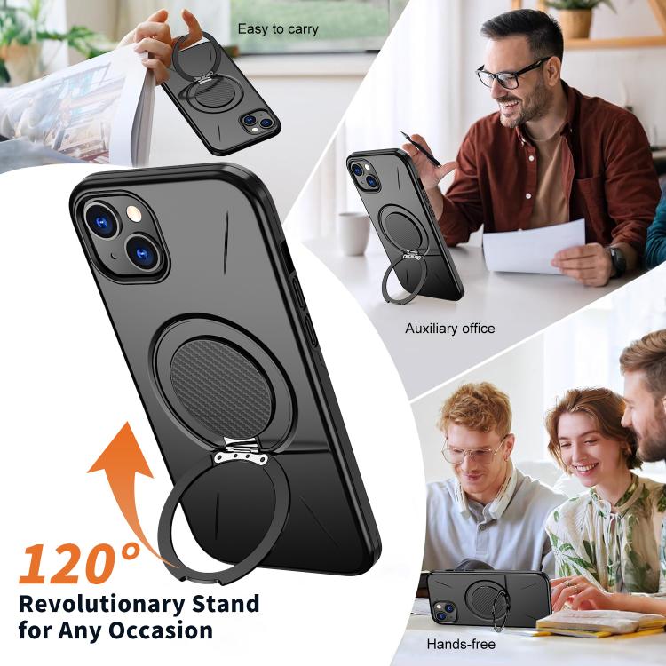 MagSafe Case with 360° Rotating Ring Stand — iPhone 15
