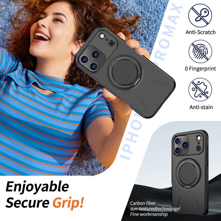 MagSafe Case with 360° Rotating Ring Stand — iPhone 18 Pro