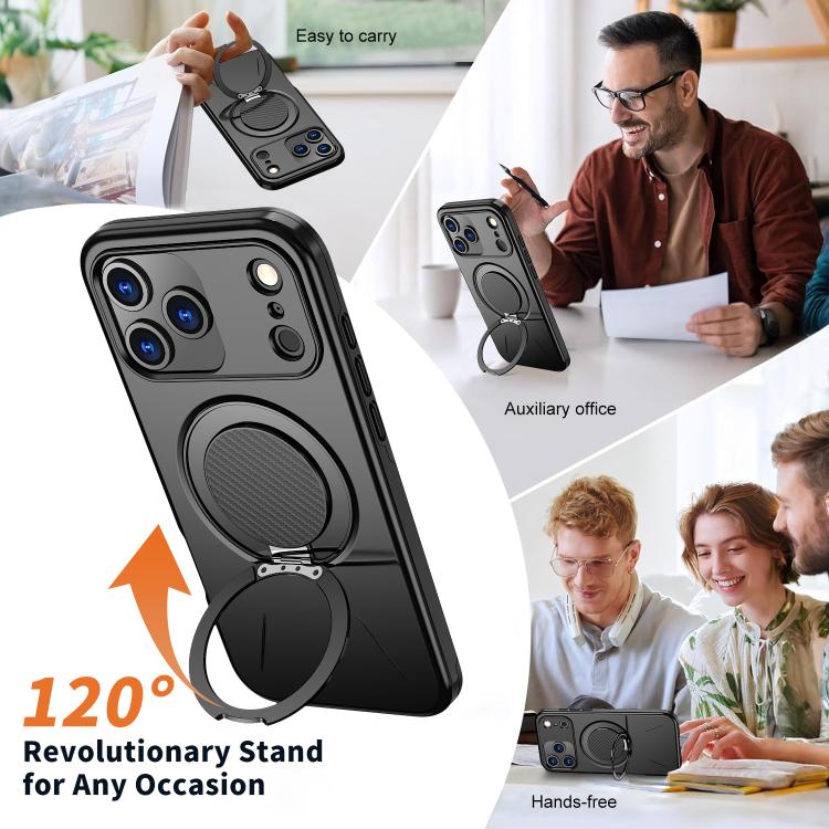 MagSafe Case with 360° Rotating Ring Stand — iPhone 18 Pro