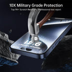 High-Aluminum HD Tempered Glass, Anti-Fingerprint — iPhone 18 Pro Max