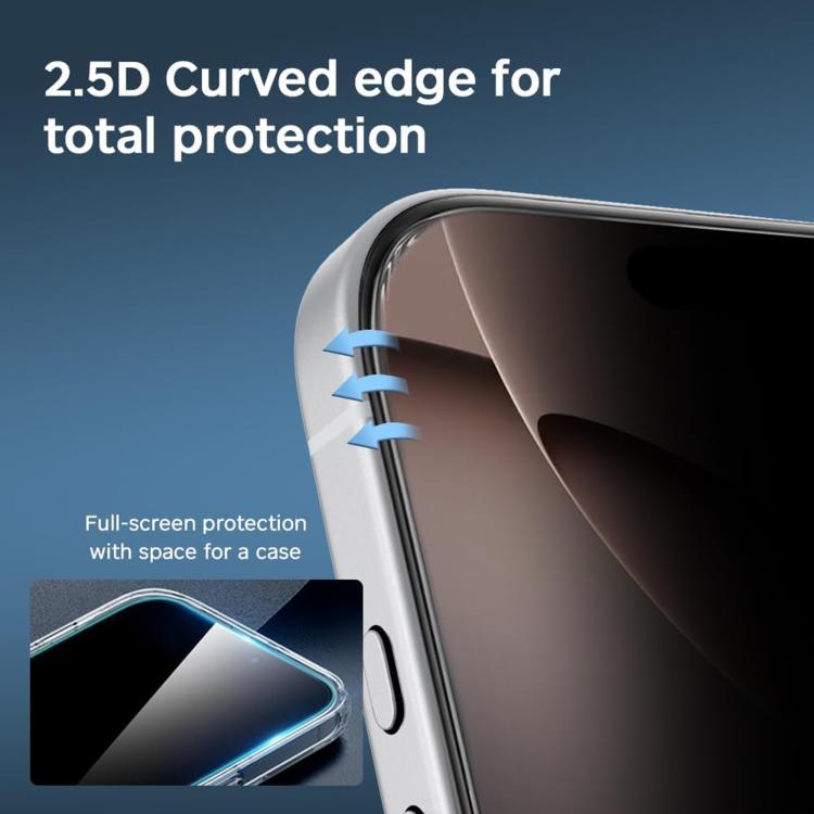 High-Aluminum Privacy Tempered Glass, 28° Anti-Peep — iPhone 18 Pro Max