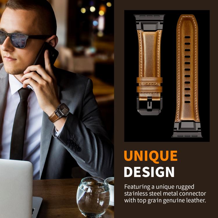Armour-Style Leather Watch Band — Apple Watch