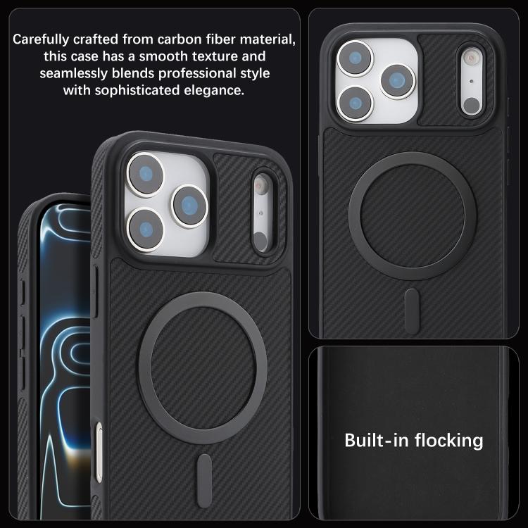 Carbon-Fibre Leather MagSafe Case — iPhone 18 Pro