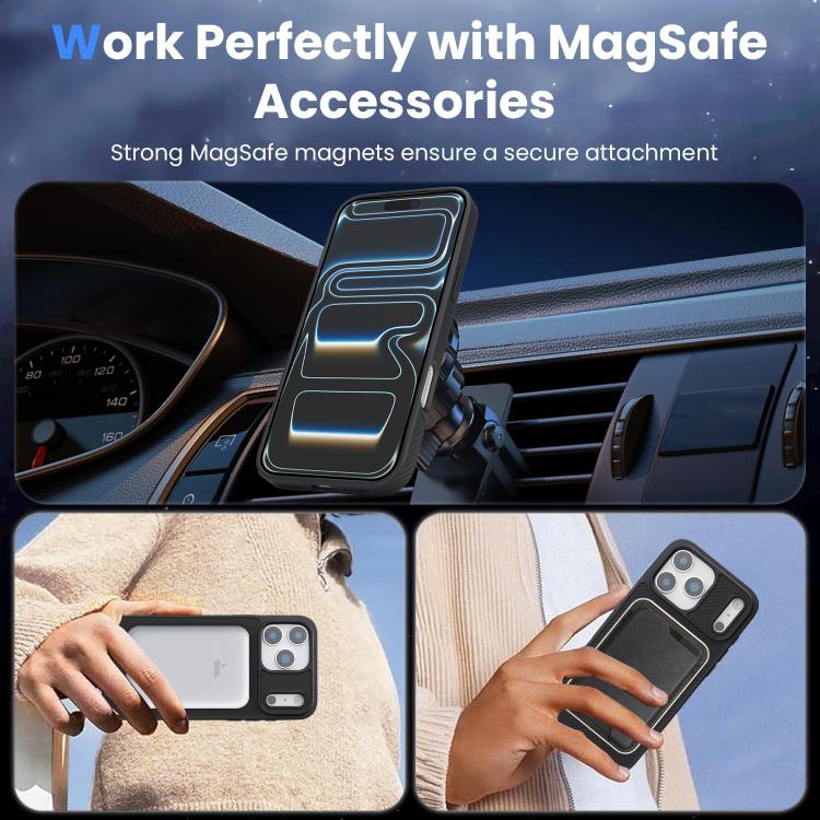 Carbon-Fibre Leather MagSafe Case — iPhone 18 Pro