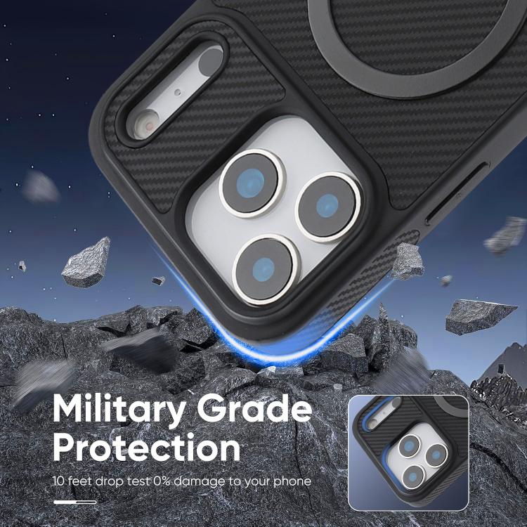Carbon-Fibre Leather MagSafe Case — iPhone 18 Pro