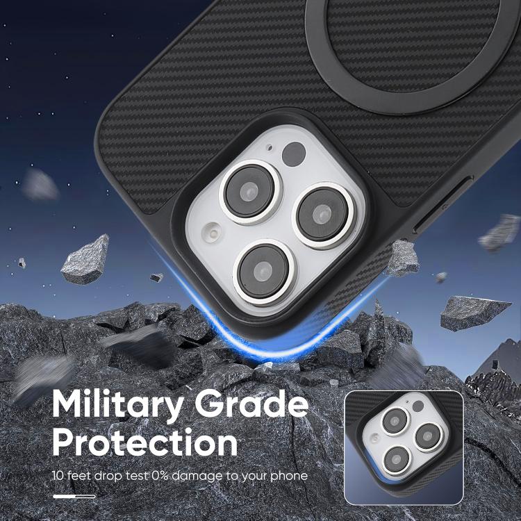 Carbon-Fibre Leather MagSafe Case — iPhone 13 Pro
