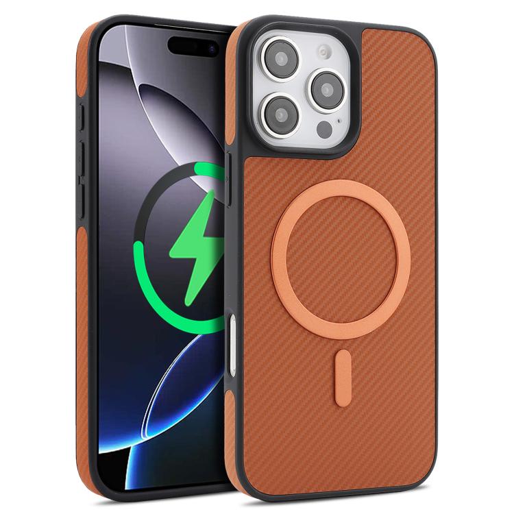 Carbon-Fibre Leather MagSafe Case — iPhone 13 Pro