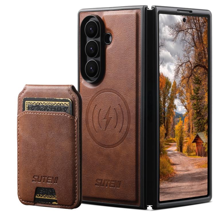 Cowhide Leather Case with Detachable Card Bag