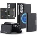 Leather Case with Detachable Magnetic Card Bag
