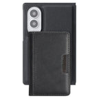Leather Case with Detachable Magnetic Card Bag