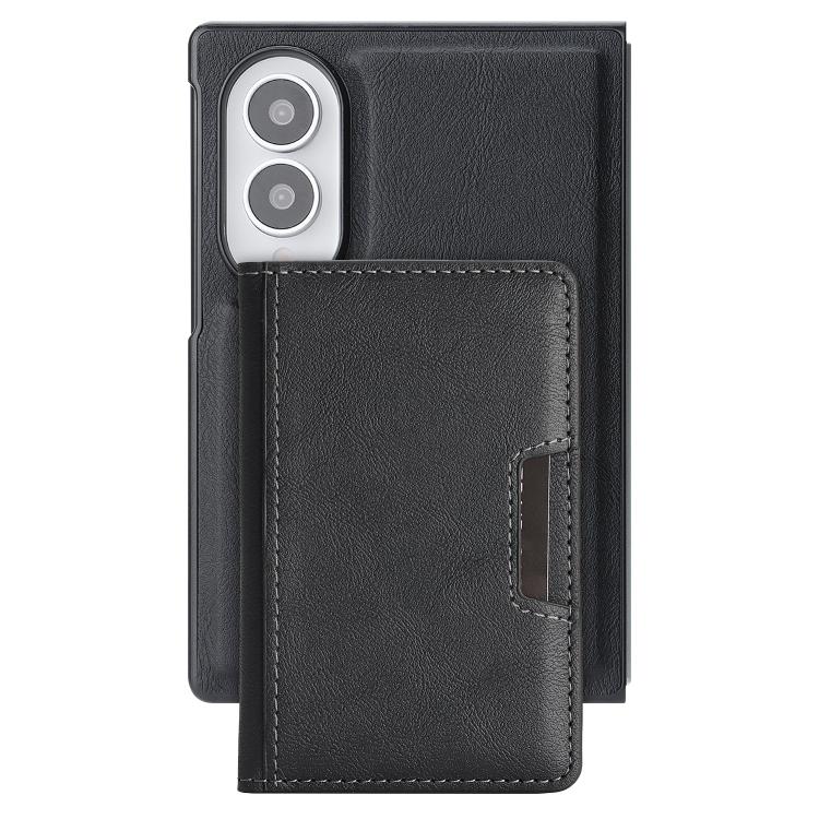 Leather Case with Detachable Magnetic Card Bag
