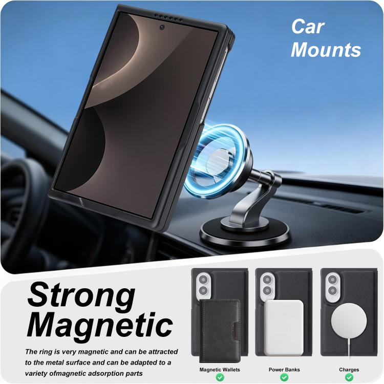Leather Case with Detachable Magnetic Card Bag