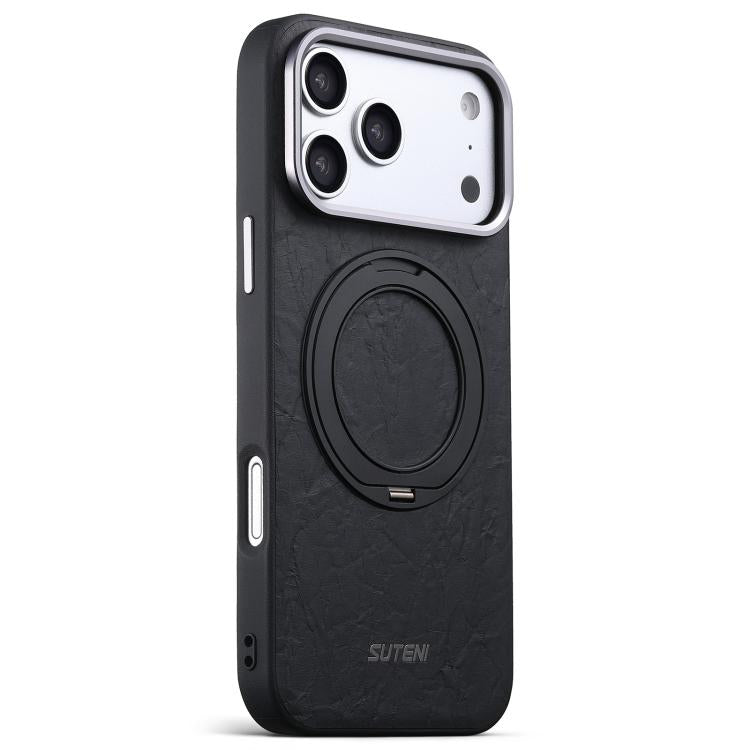 Rock Texture Magnetic Holder Case — iPhone 18 Pro
