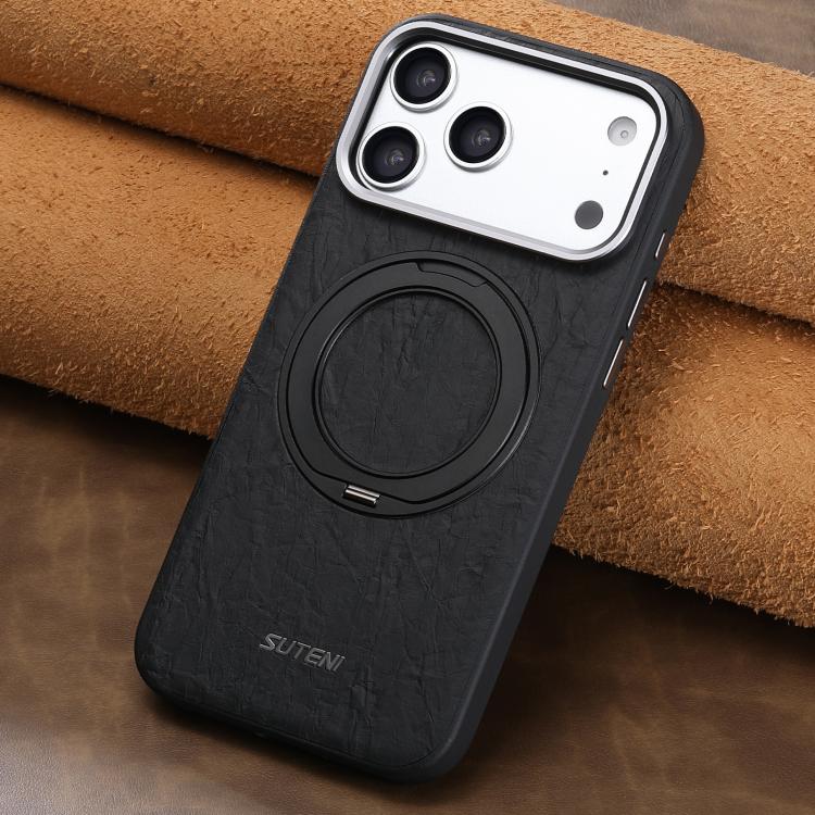 Rock Texture Magnetic Holder Case — iPhone 18 Pro