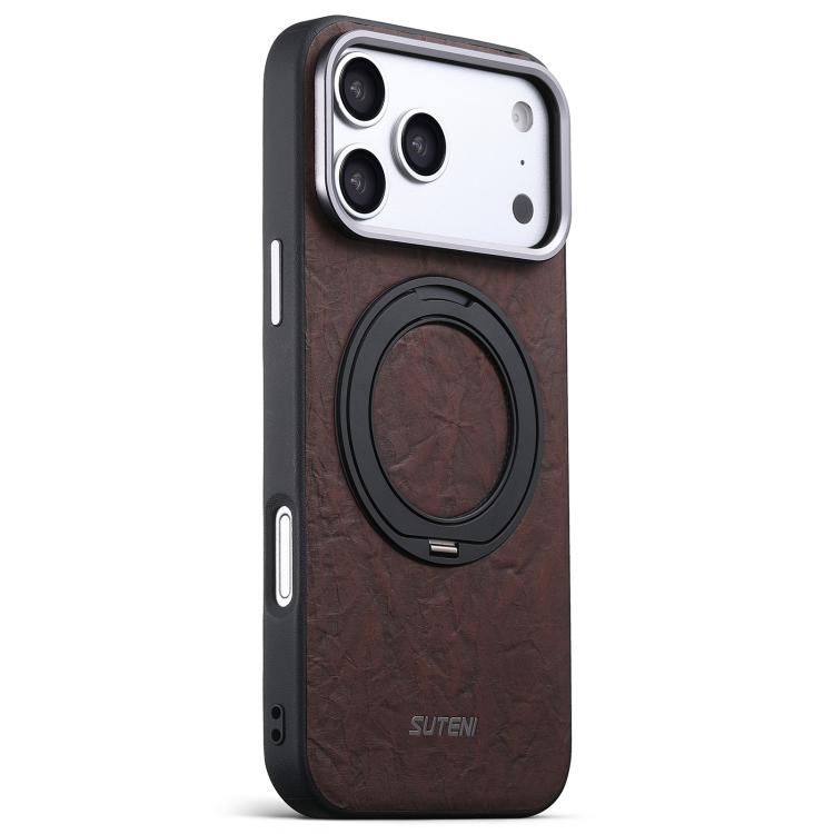 Rock Texture Magnetic Holder Case — iPhone 18 Pro