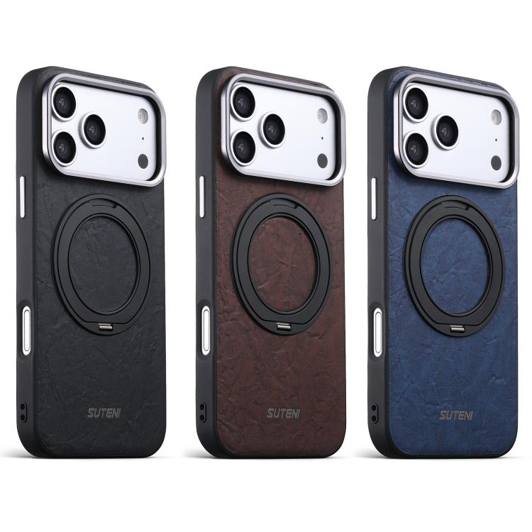 Rock Texture Magnetic Holder Case — iPhone 18 Pro